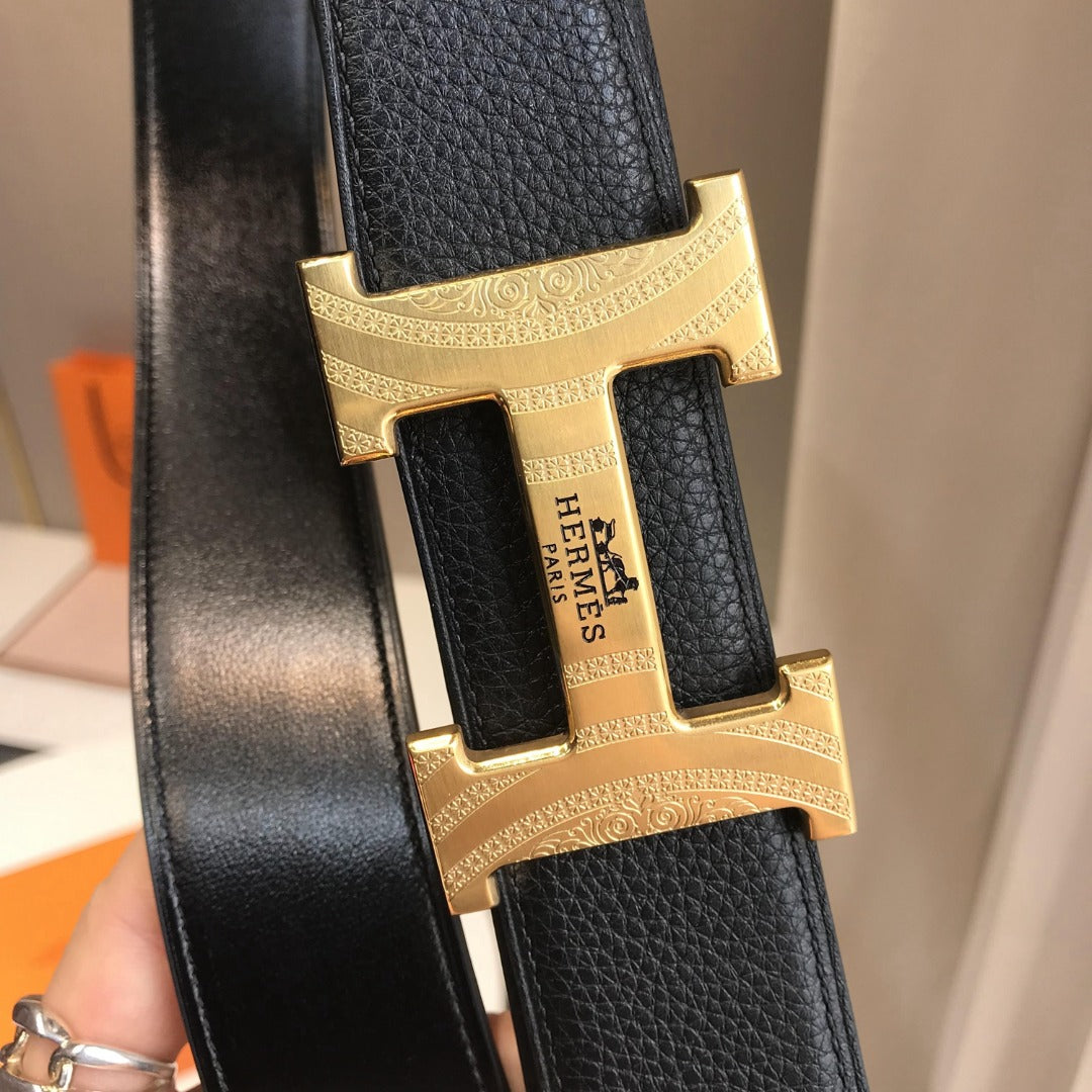 小愛款-黑色皮帶-3.8cm-男款