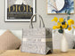 Dior Book Tote-小號36.5cm-淺灰老虎