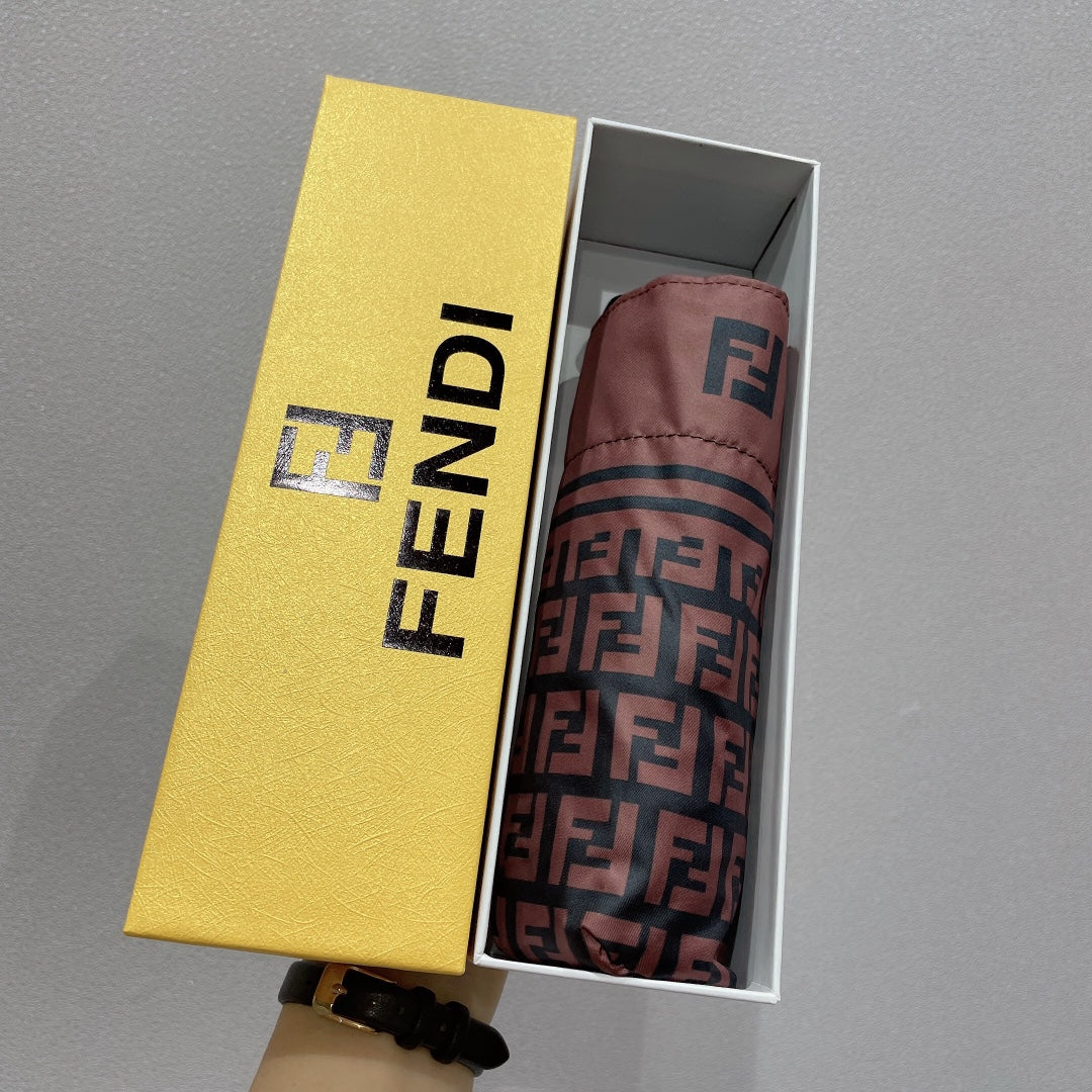 FENDI-雨傘-咖色