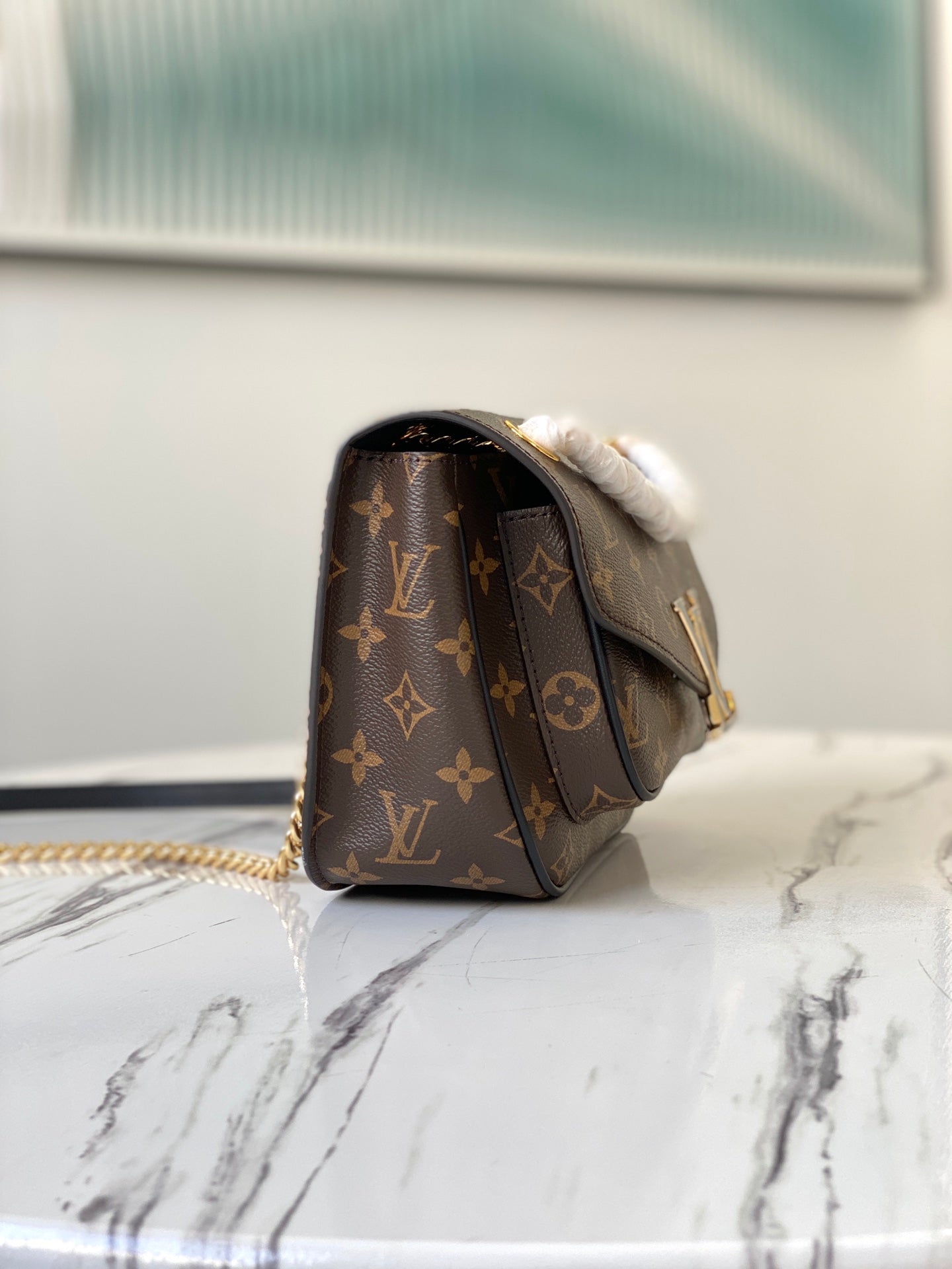 LV M45592 NeoMonceau手袋-老花黑色內裡