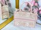 Dior Book Tote-小號36.5cm-粉色老虎