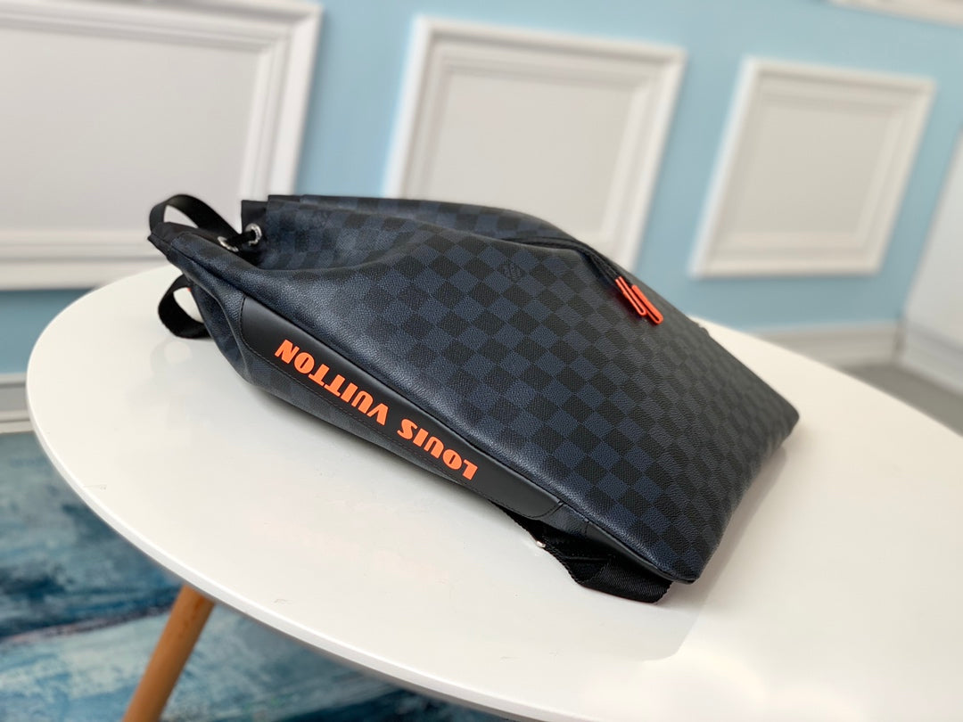 N40170 路L家-Damier Cobalt 抽繩雙肩包