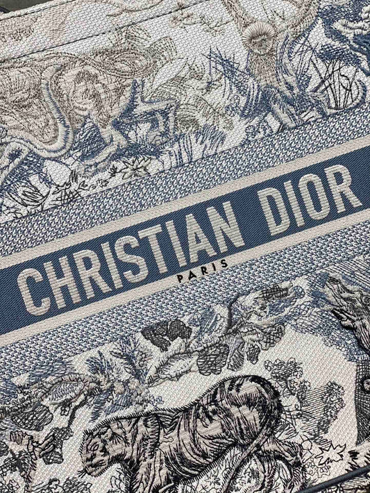 Dior Book Tote-大號41.5cm-漸變老虎