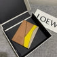 Loewe Plain Card Holder 多色拼接皮革卡包