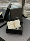 YSL 新品卡包_白色金扣