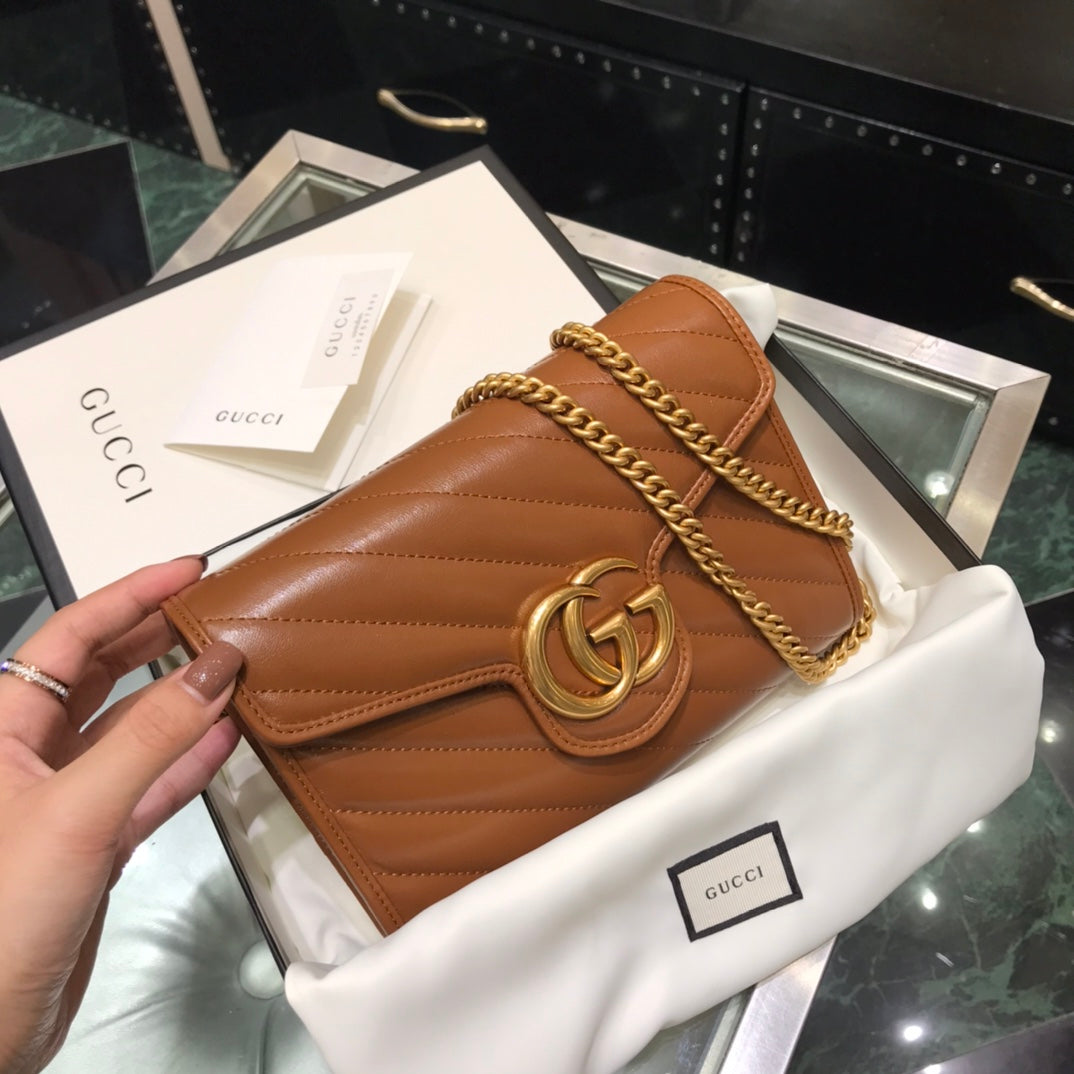 古G家-Marmont-焦糖色 WOC