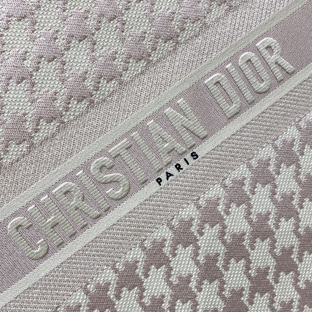Dior Book Tote-大號41.5cm-粉色千鳥格