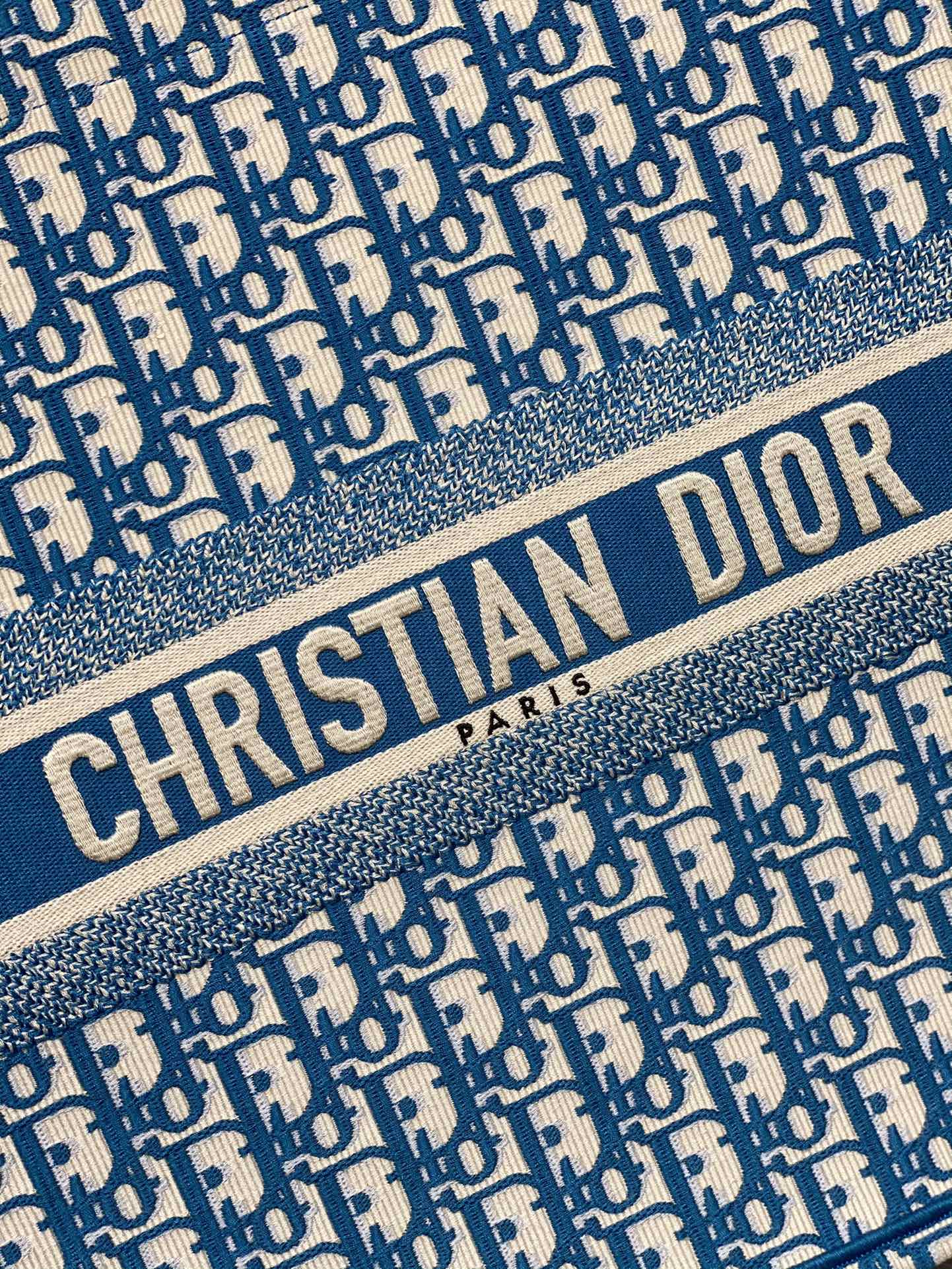 Dior Book Tote-大號41.5cm-淺藍老花