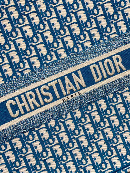 Dior Book Tote-大號41.5cm-淺藍老花