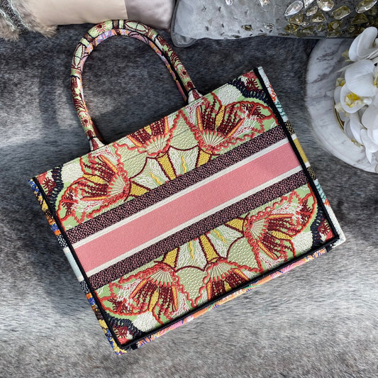 Dior Book Tote-小號36.5cm-多色花朵