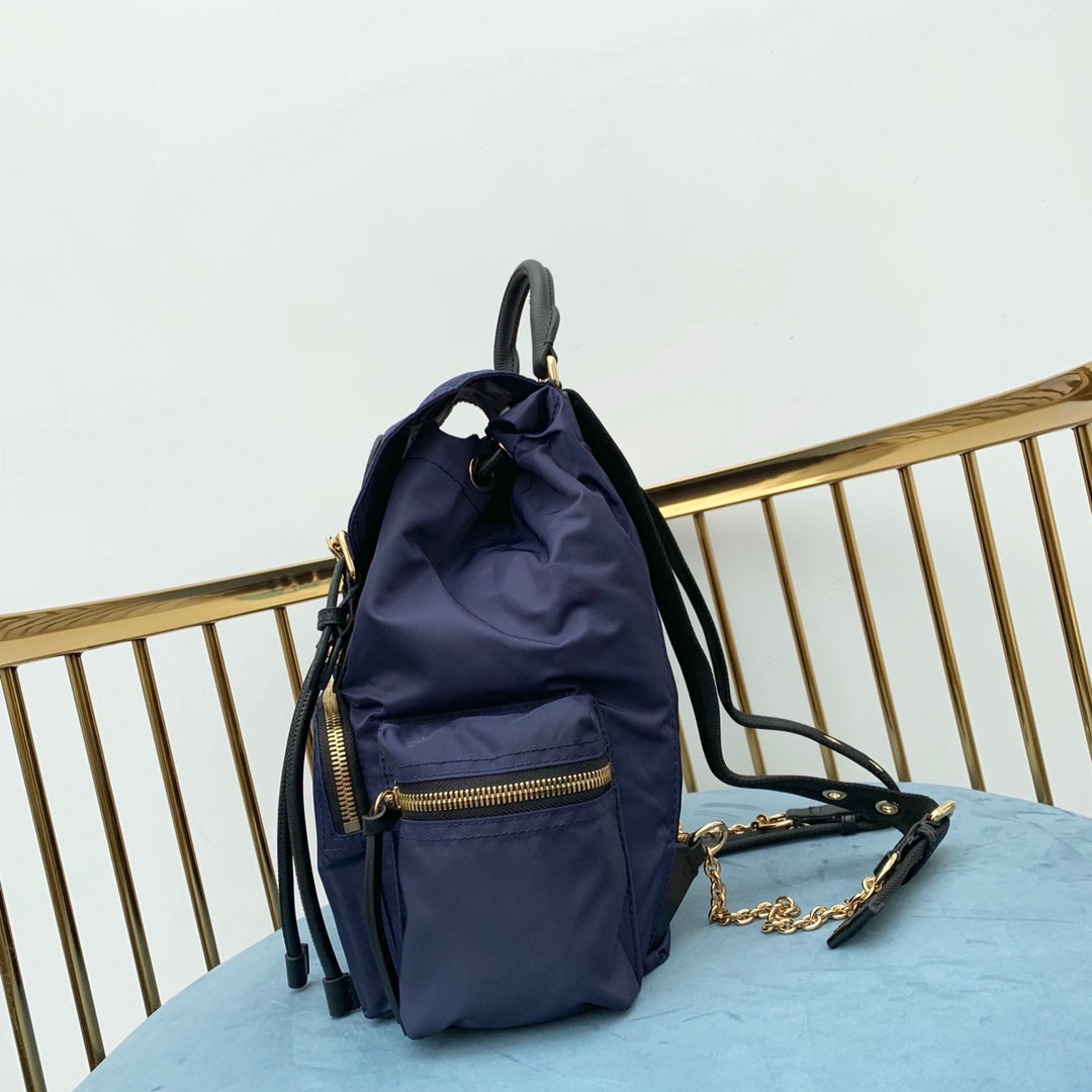 巴B家-Rucksack軍旅背包 深藍色 中號