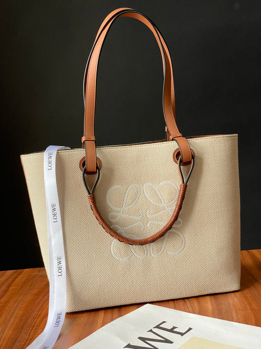 羅L威-Anagram Tote 刺繡印花 小號