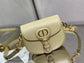 Dior Bobby-小號18cm-奶油杏色牛皮