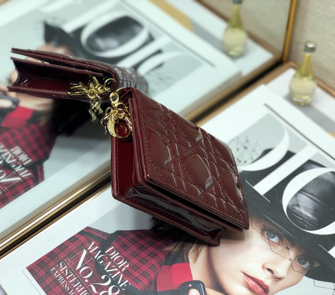 Dior 藤格紋卡包-11*9cm