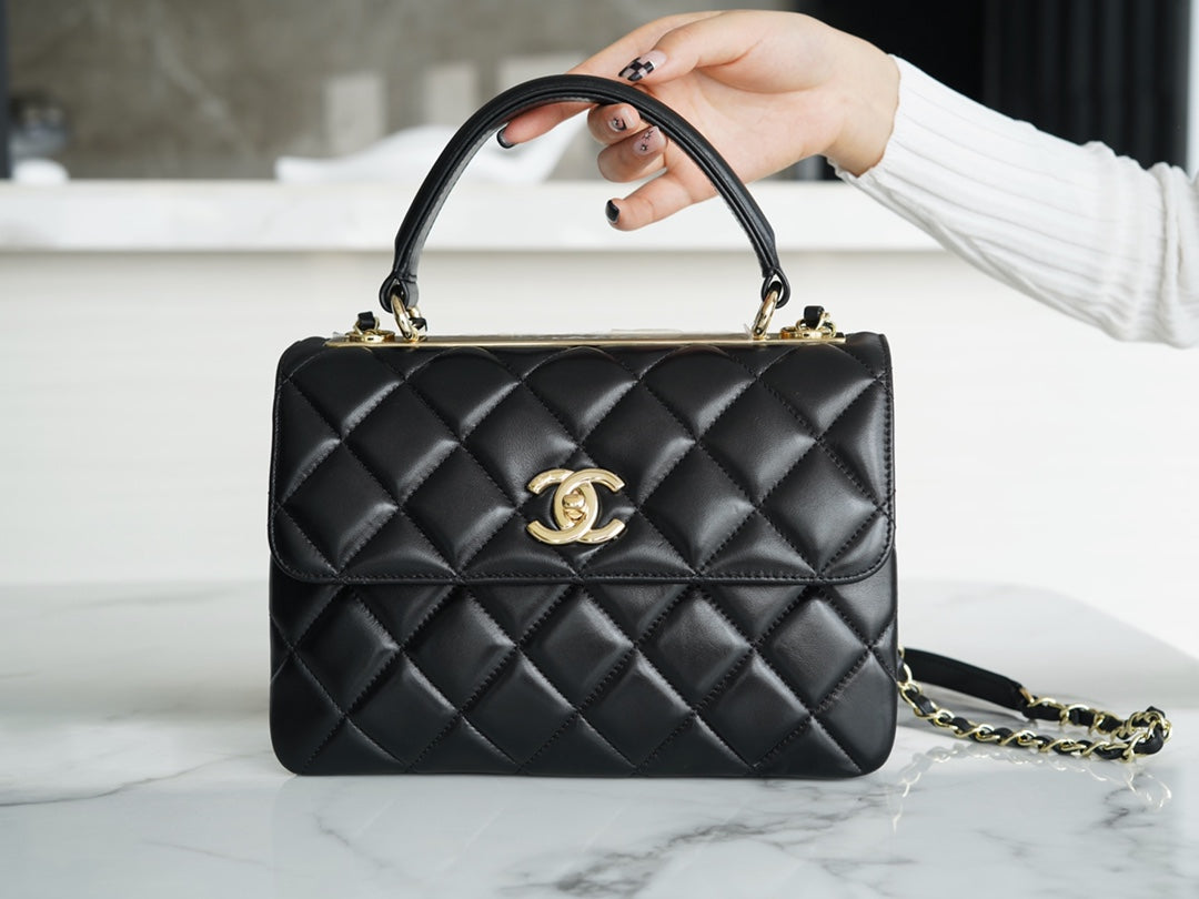 小香家-Trendy CC-菱格紋經典黑-25cm