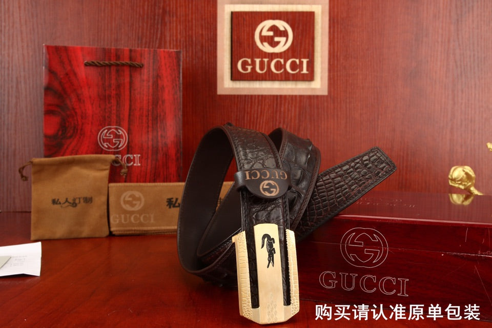 古G家-皮帶-3.8cm-男款