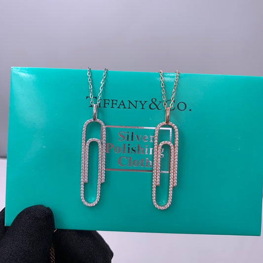 Tiffany-迴紋針 項鍊