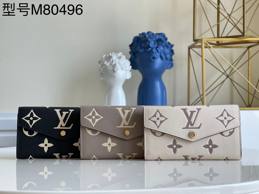 LV M80496 SARAH 信封式翻蓋長夾