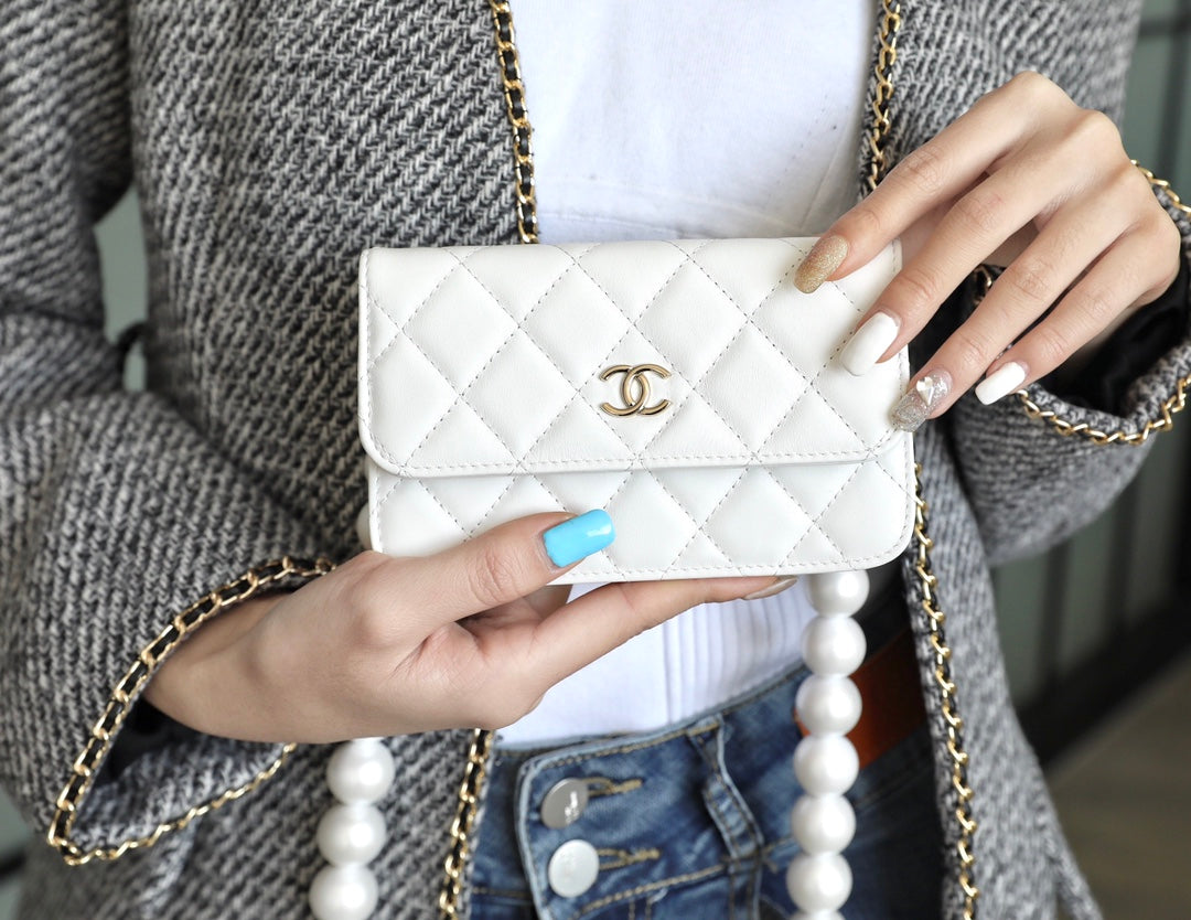 Chanel 珍珠鏈條小包
