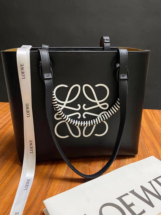 羅L威-Anagram Tote 牛皮 黑色