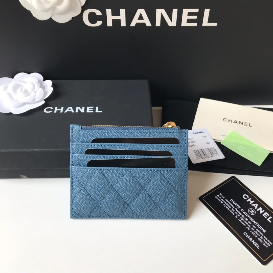 Chanel 拉鍊卡包-扁卡包