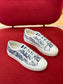 迪D家-2023春夏新顏色 刺繡板鞋 藍色