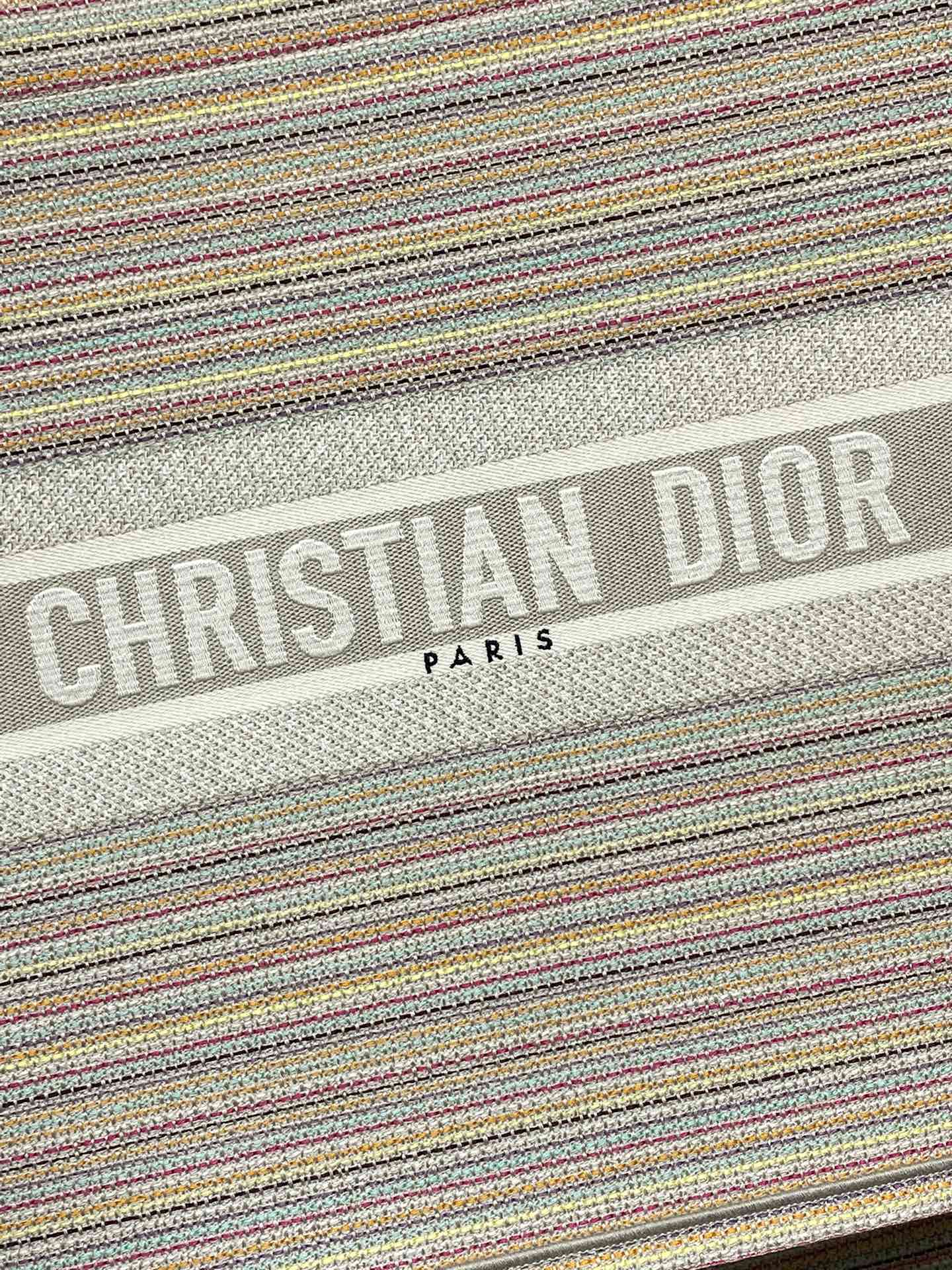 Dior Book Tote-大號41.5cm-金絲條紋