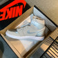 N1K-Air Jordan AJ1 高筒板鞋 休閒鞋 銀色