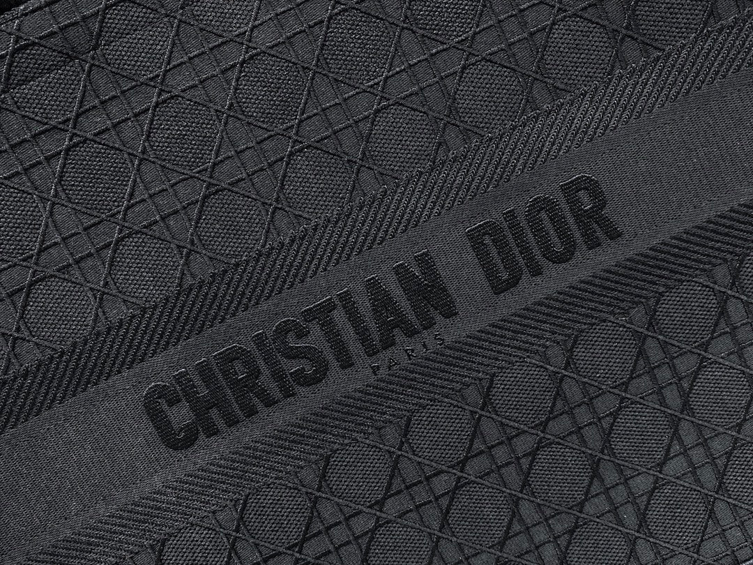 Dior Book Tote-大號41.5cm-刺繡黑藤格
