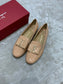 Salvatore Ferragamo鞋-菲拉格慕 圓頭大蝴蝶結 梅花跟 樂福鞋