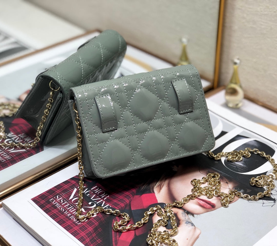 Dior Lady Dior Nano 鏈條卡包／腰包