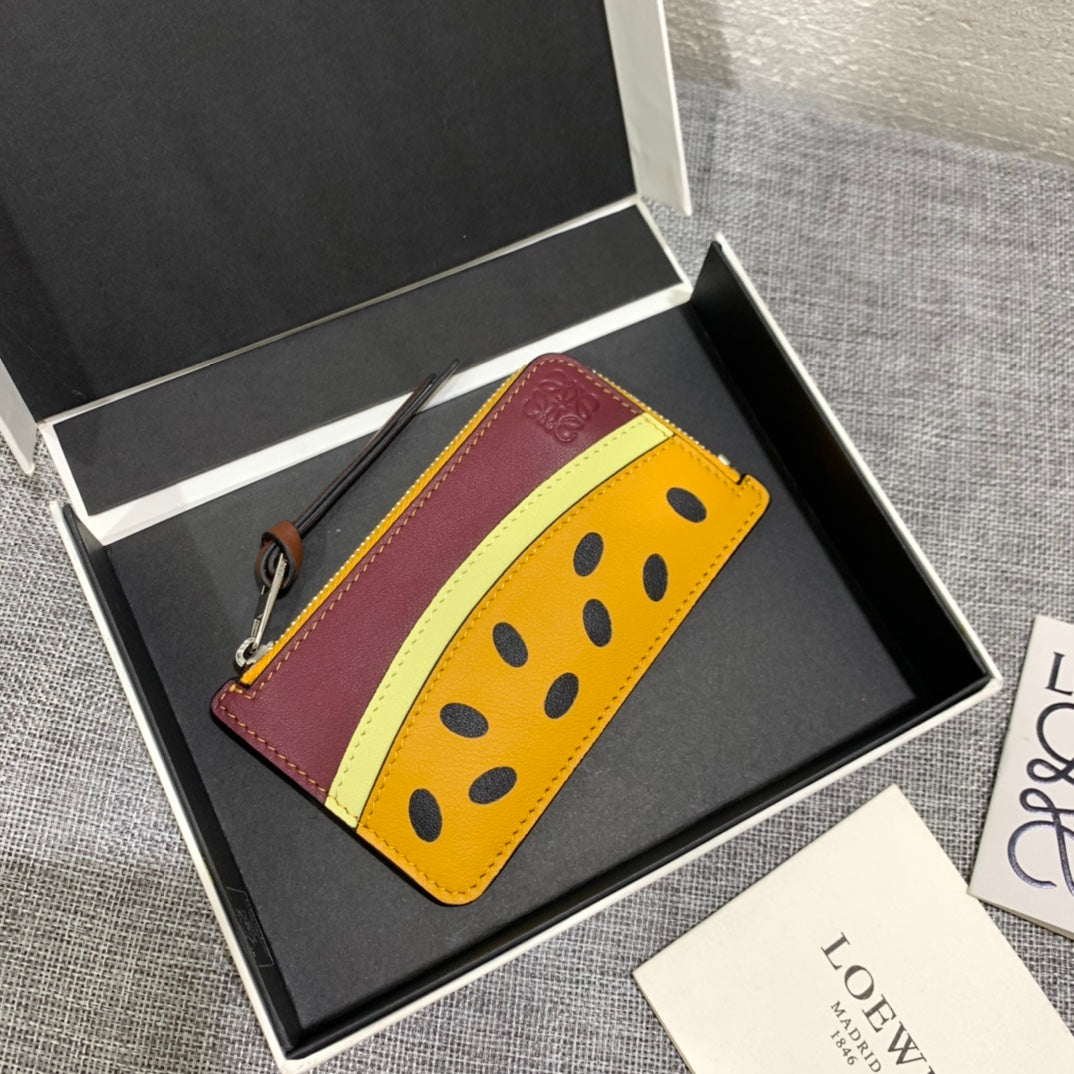 Loewe 百香果拉鍊小卡包