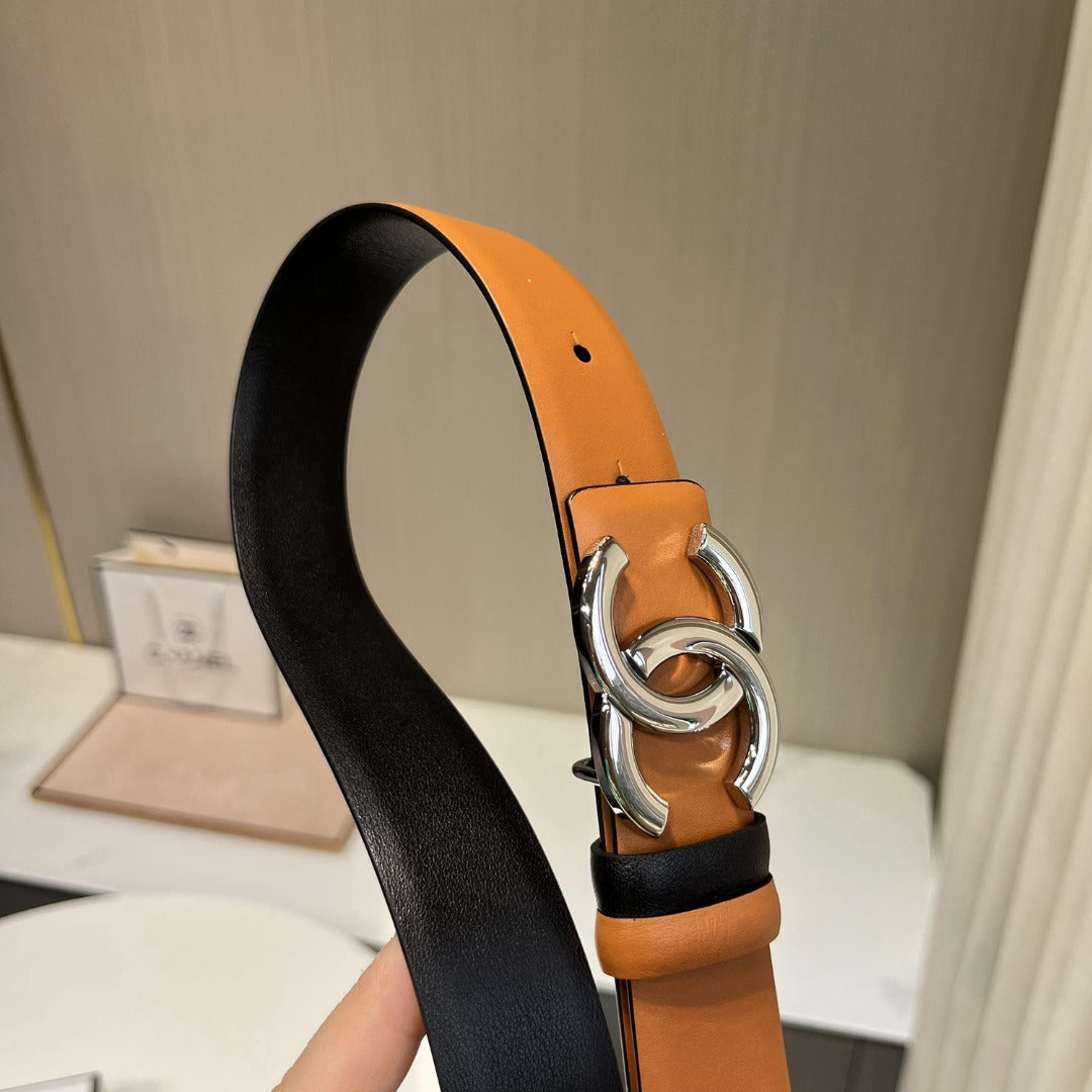 小香家-咖色皮帶-3.0cm