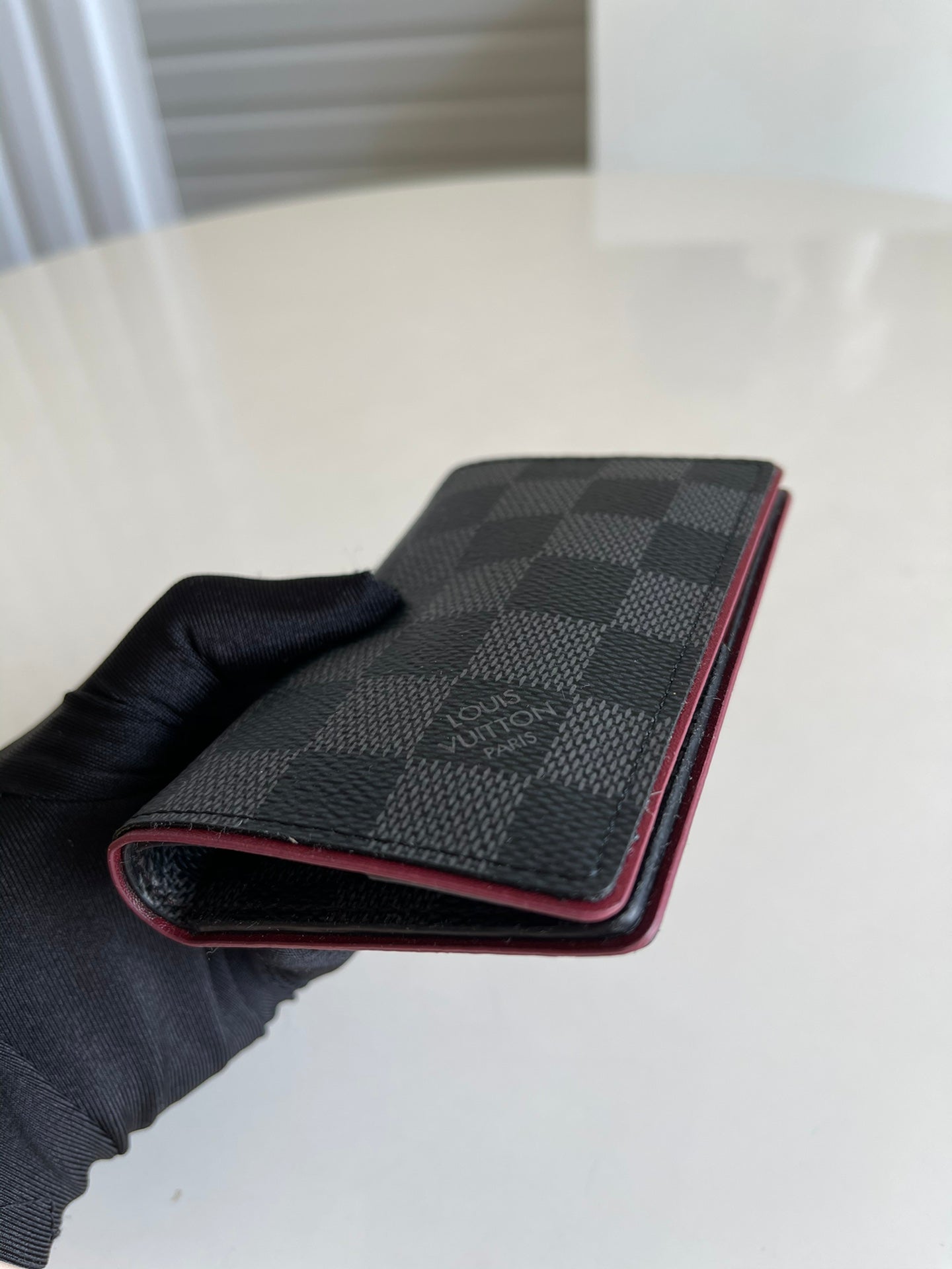 LV N63257 Damier Graphite 帆布短夾卡包 男款