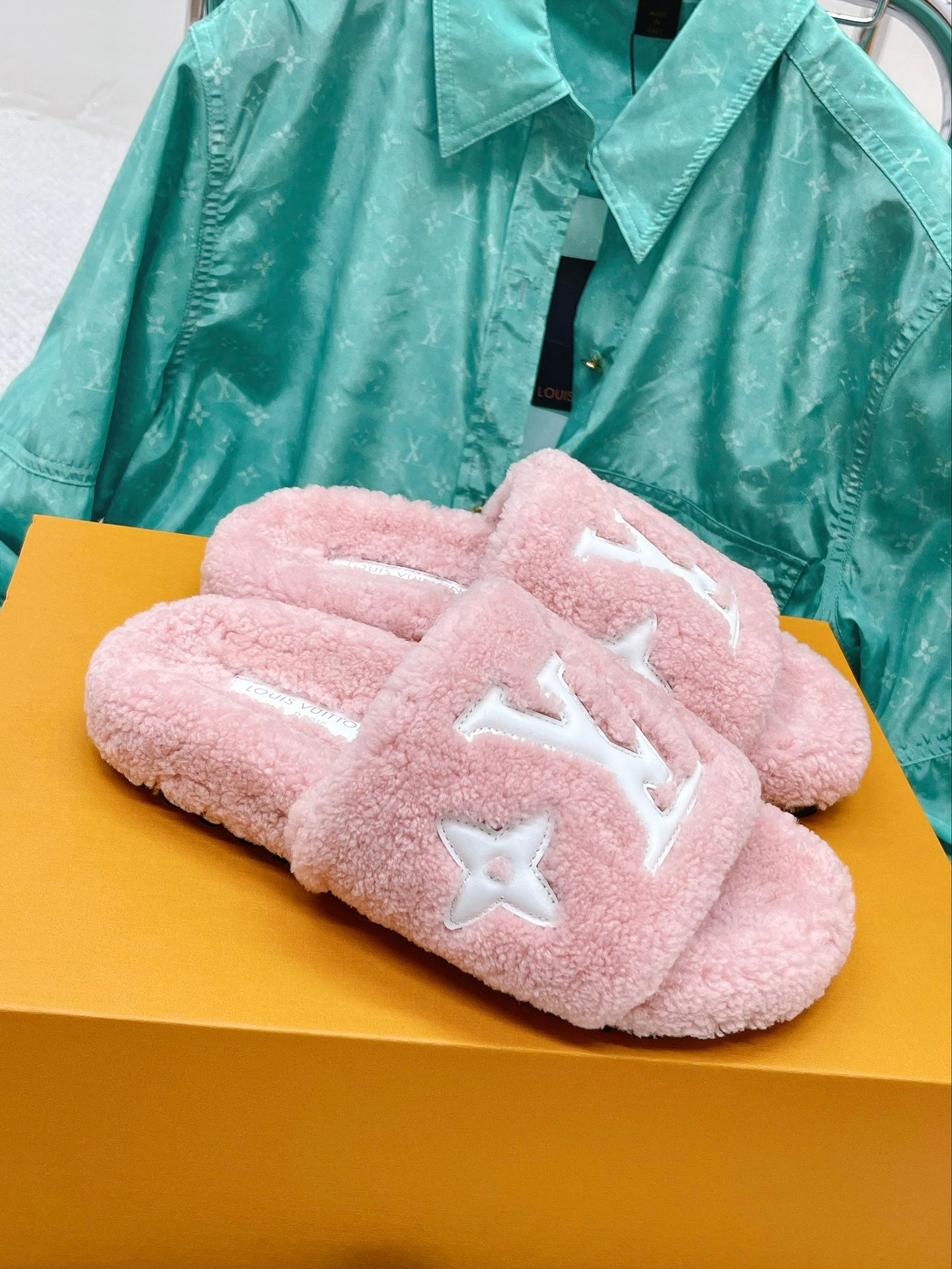 路L家-Paseo Comfort 系列 泰迪毛毛拖鞋 粉色