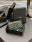 YSL 新品卡包_綠色金扣