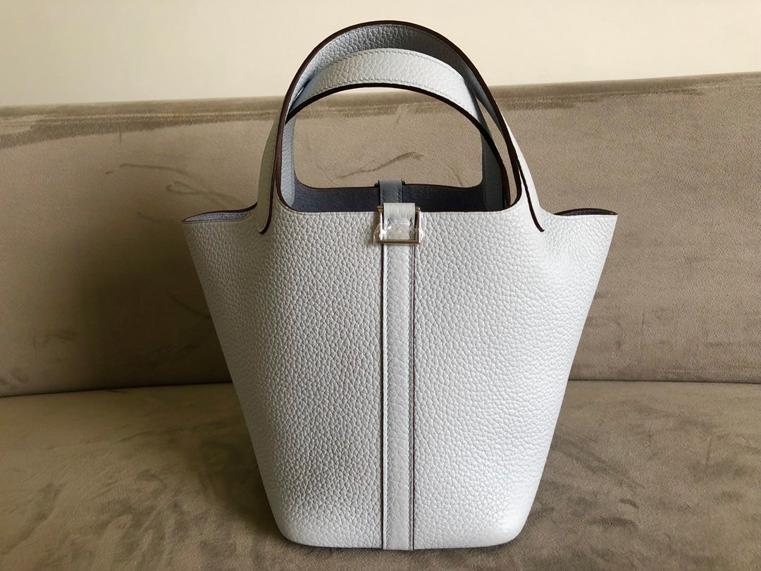 Hermes Picotin 18-TC-T0 霧霾藍-銀扣