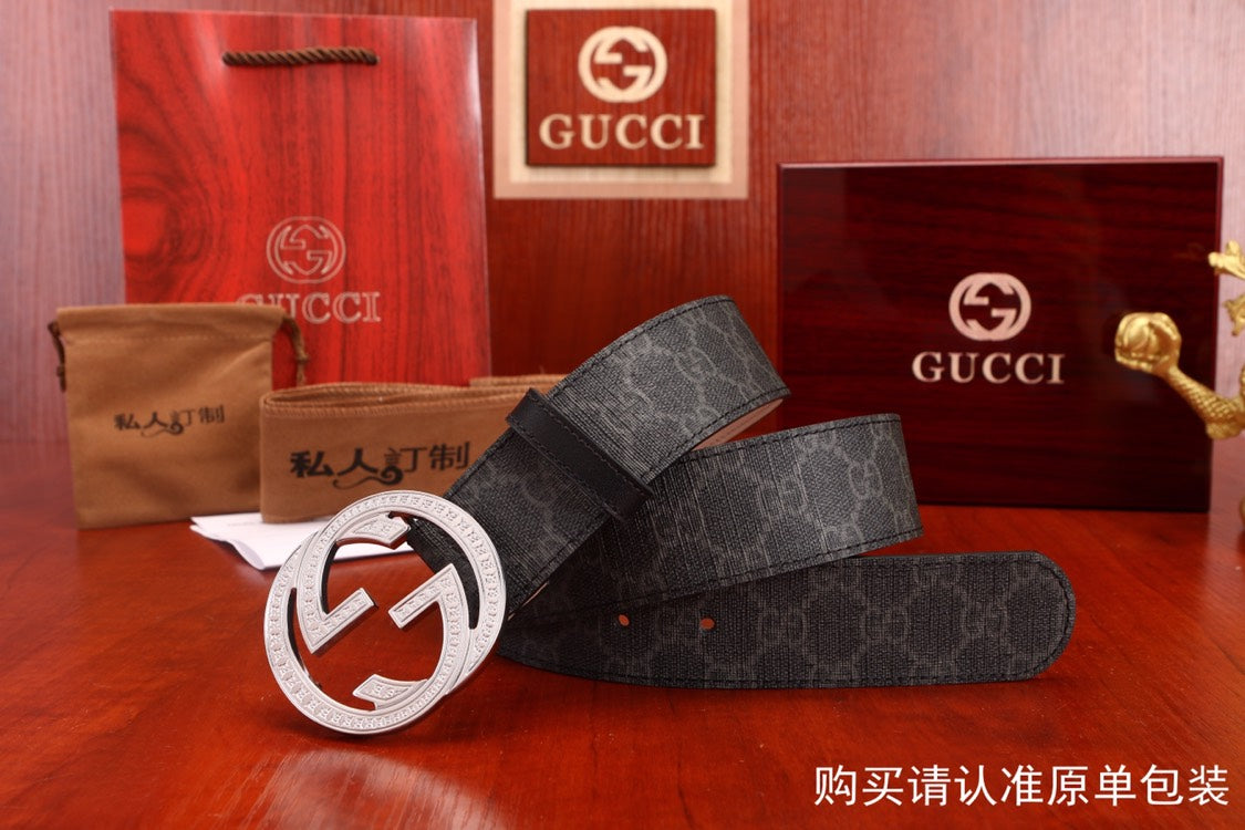 古G家-皮帶-3.8cm-男款