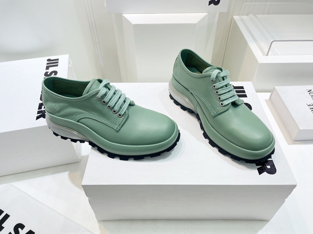 Jil sander-2022秋冬 爆休閒系列 厚底透明跟低幫休閒鞋 情侶款