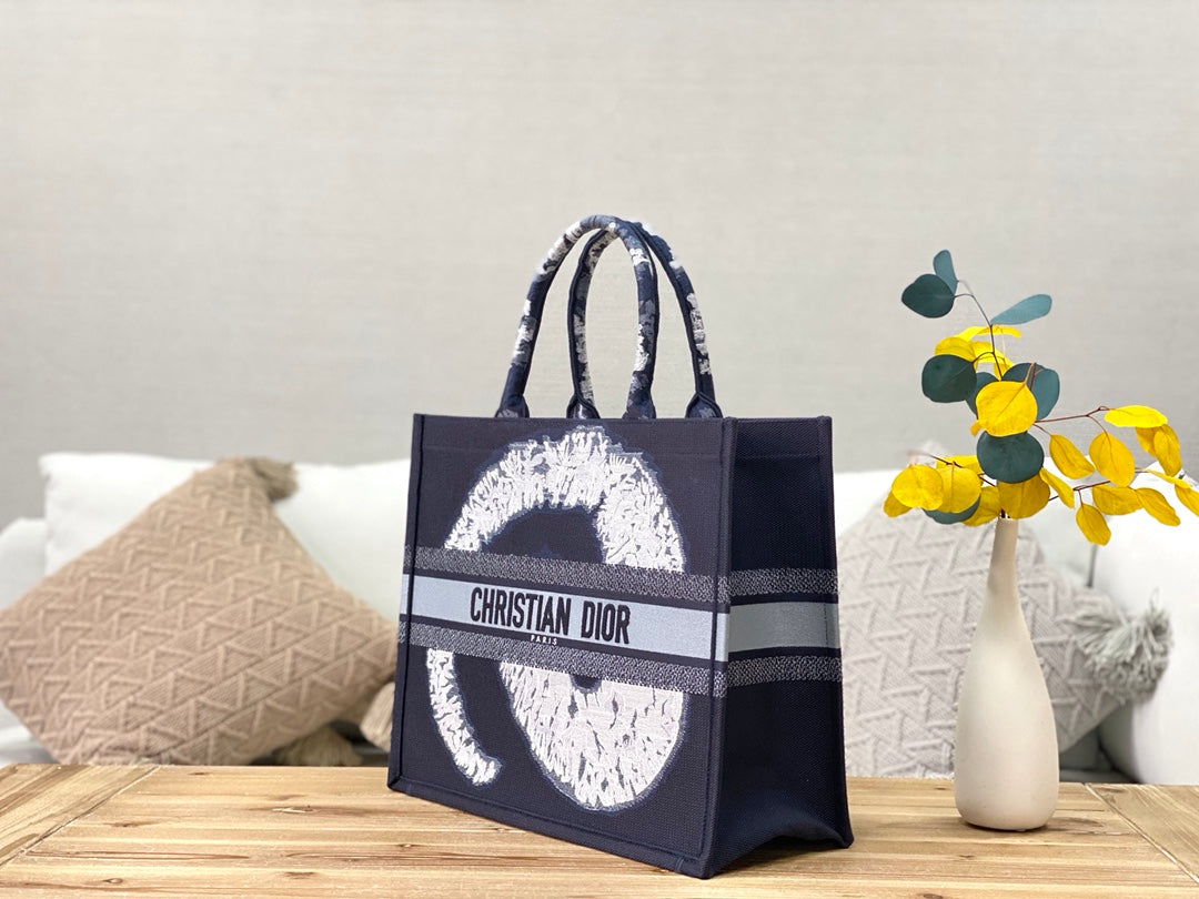 Dior Book Tote-大號41.5cm-黑旋風