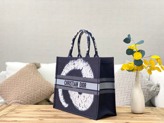 Dior Book Tote-大號41.5cm-黑旋風