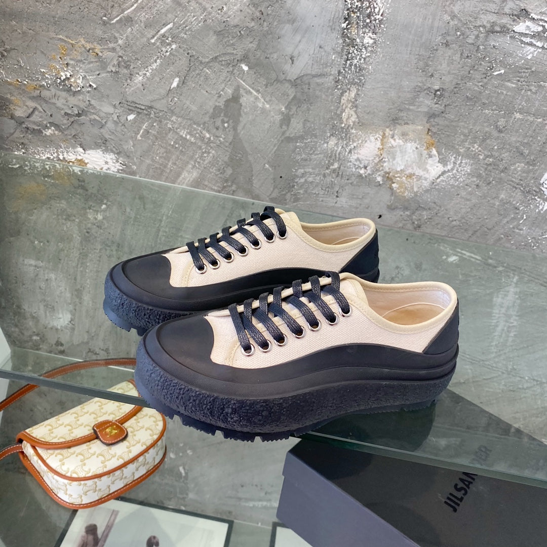 Jil sander-2022新款 帆布鞋 白色