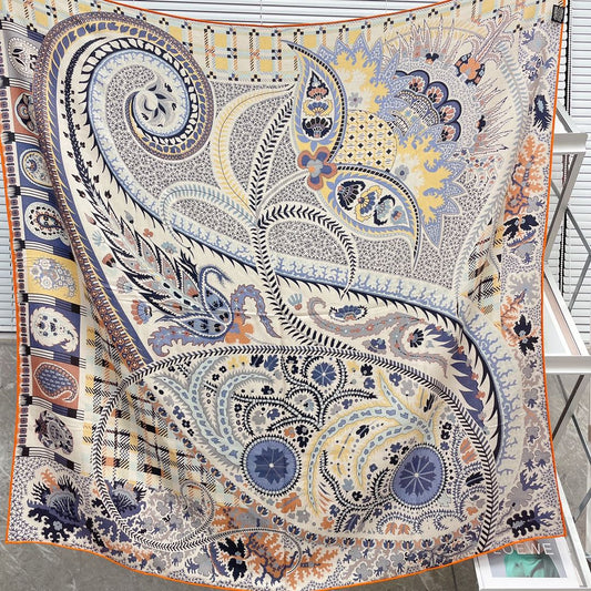 小愛款-雙面大絲巾 136cm-30%真絲70%羊毛