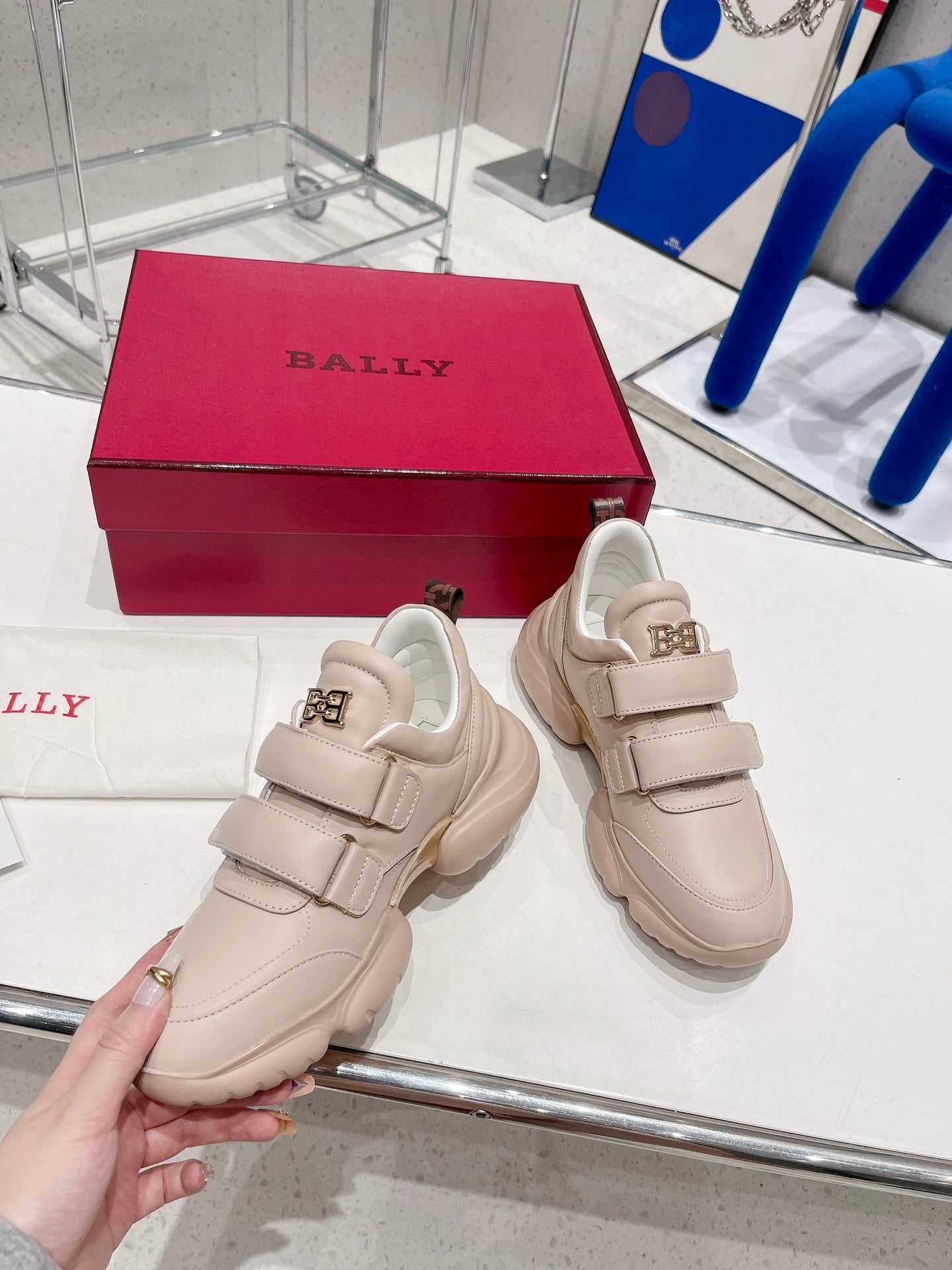 BALLY-2022新款 魔術貼老爹鞋 休閒鞋