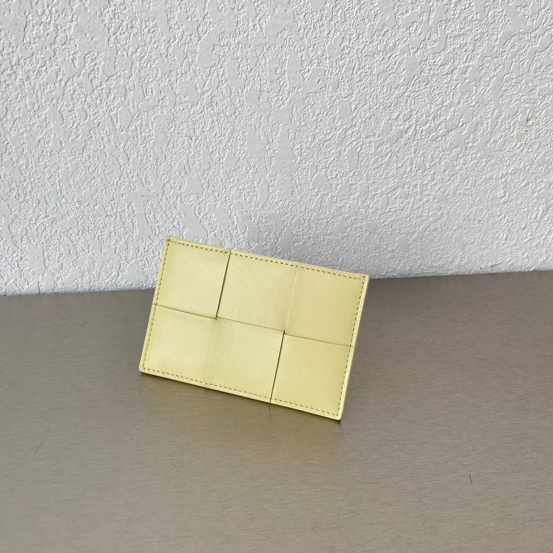 B編織-小格子 卡包 小羊皮 11.5x7.5cm