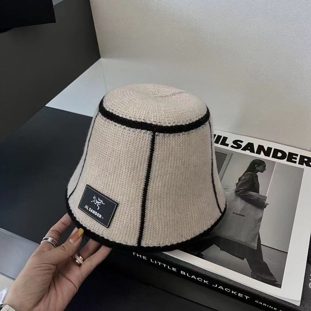 JIL SANDER-羊毛水桶帽