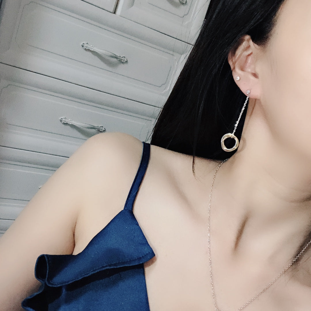 Cartier 三環耳環