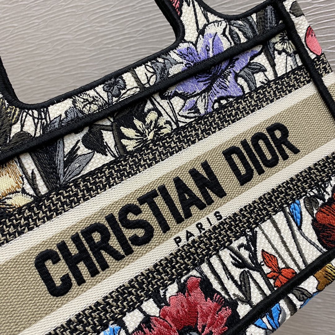 Dior Book Tote Mini 23cm-月季花系列