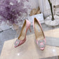 Manolo Blahnik-尖頭 高跟鞋 細跟鞋 粉色