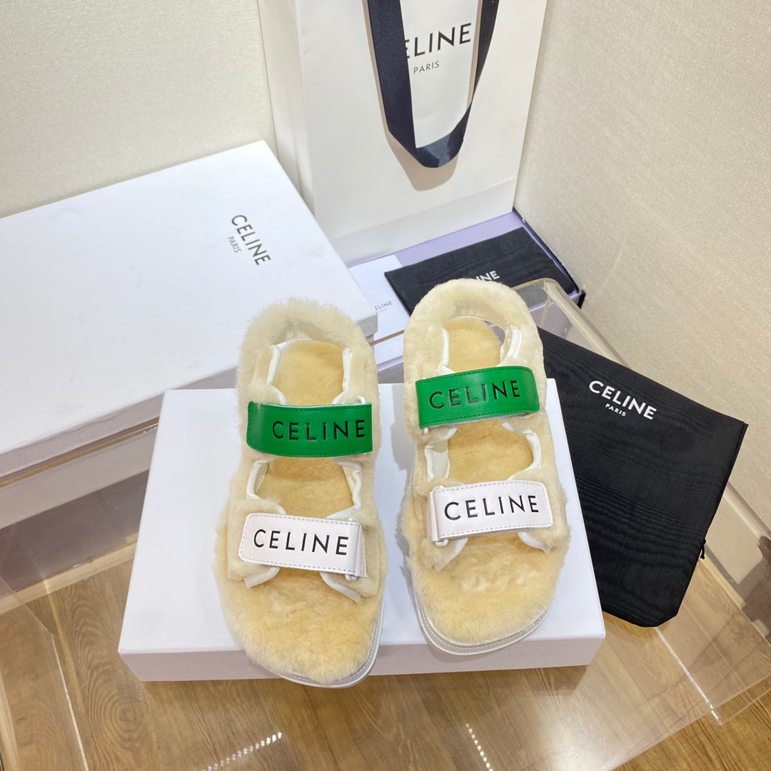 賽C家-經典毛毛涼鞋